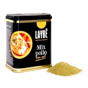 Vista principal del lata mix Pollo sin sal 65 gr Laybé en stock
