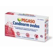 Vista frontal del candinorm 10 óvulos vaginales Pegaso en stock