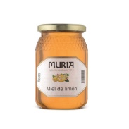 Vista delantera del tarro de miel limón 500 gr  Muria en stock
