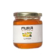 Vista frontal del tarro de miel limón de 250 gr Muria en stock