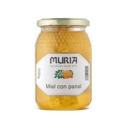Tarro de miel con panal 500 gr Muria