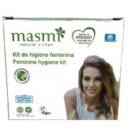 Vista delantera del kit de higiene femenina Masmi en stock