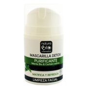 Vista frontal del mascarilla detox purificante 50 ml Naturabio Cosmetics en stock