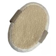 Vista principal del esponja baño lino y algodón Naturabio Cosmetics en stock