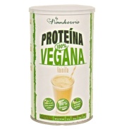 Vista delantera del proteina vegana sabor vainilla 450 gr Nankervis. en stock