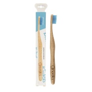 Vista delantera del cepillo dental bambú – azul Nordics en stock