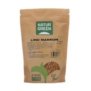 Vista principal del lino marrón bio 250 gr Naturgreen en stock