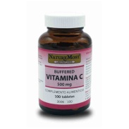 Vista principal del vitamina c buffered 500 mg 100 tab Naturemost en stock