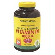 Vista delantera del vitamina d3 1000 iu 90 comp mast Natures Plus en stock