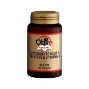 Chitosan + Té Rojo + Té Verde + Vitamina C 100 cápsulas Obire