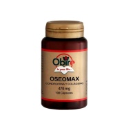 Vista delantera del oseomax 470mg (condroitina+colágeno) 100 cápsulas Obire en stock