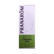 Vista frontal del aceite esencial de Citronela de Java 10ml Pranarom en stock