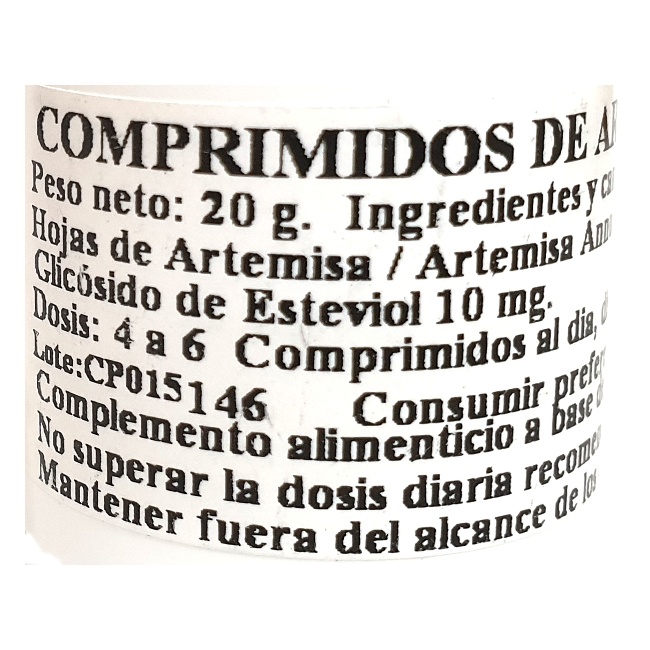Foto 2 detallada de artemisa 100 comprimidos Pàmies