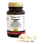 Vista delantera del vitamina B12 Metilcobalamina 60 cáps Pàmies vitae en stock