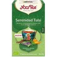 Vista principal del infusión Serenidad tulsi 17 bolsitas de 2g Yogi Tea en stock
