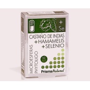 Castaño de Indias+ Hamamelis+ Selenio 30 cápsulas Prisma Natural