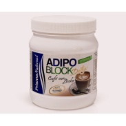 Vista delantera del batido Adipo Block Detox café en stock