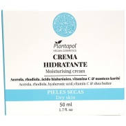 Crema hidratante facial piel seca vegan bio 50ml Plantapol