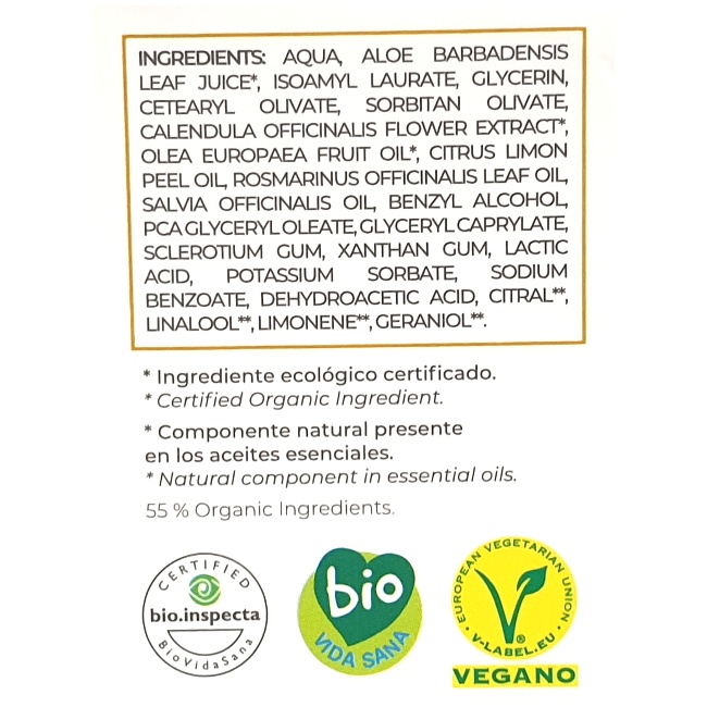 Foto detallada de crema desodorante piel sensible  vegan bio 50ml Plantapol