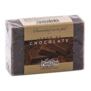 Vista delantera del jabón natural de chocolate 100g Plantapol en stock