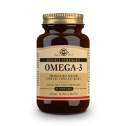 Vista delantera del omega 3 Doble Concentración 30 perlas Solgar en stock