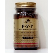 Vista principal del p-5-P (Piridoxal-5-fosfato, vitamina B6) 50 comprimidos Solgar