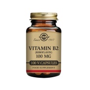 Vista principal del vitamina B2 100mg (Riboflavina) 100 cápsulas Solgar