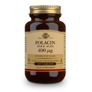 Folacín (ácido fólico) 400mcg 100 comprimidos Solgar