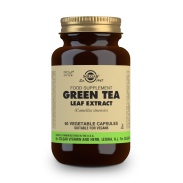 Vista principal del té Verde Extracto de Hoja 60 cápsulas Solgar