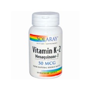 Vitamina K2 Menaquinona 50 mcg 30 cápsulas Solaray