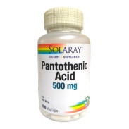 Vista principal del pantothenic Acid (B5) 500mg 100 cápsulas Solaray en stock