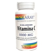 Vista delantera del vitamina C (dos etapas) 1000g 30 comprimidos Solaray en stock
