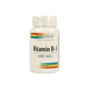 Vista principal del vitamina B1 100 mg 100 vegcáps Solaray en stock