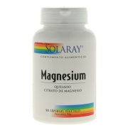 Vista principal del magnesium 90 vegcáps Solaray en stock