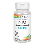 Vista principal del dLPA DL – phenylalanine 500 mg – 60 vegcáps Solaray en stock