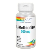 Vista principal del l-methionine 500 mg – 30 cápsulas Solaray en stock