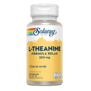 Vista principal del l-theanine 200 mg – 45 vegcáps Solaray en stock
