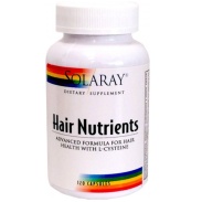 Vista frontal del hair nutrientesn- 120 – vegcáps  Solaray en stock