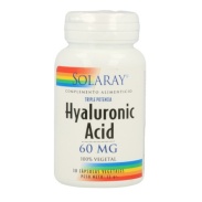 Vista principal del hyaluronic acid 60 mg – 30 vegcáps Solaray en stock