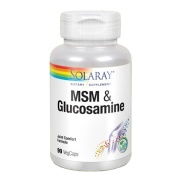 Vista principal del msm & glucosamine – 90 vegcáps Solaray en stock