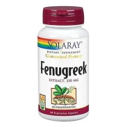Vista principal del fenugreek (fenogreco) 350 mg – 90 vegcáps Solaray en stock