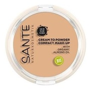 Maquillaje compacto polvo-crema 01 cool ivory 9gr Sante