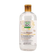 Vista principal del agua micelar antiedad ácido hialurónico & argan bio 500ml Sobio en stock