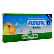 Vista principal del fisiosol 12 (fósforo) – 20 viales / 2ml Specchiasol en stock