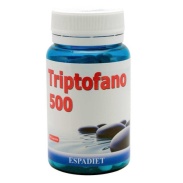 Vista frontal del triptofano 500 mg 45 cáps Espadiet en stock