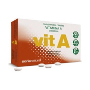 Vista delantera del vitamina A Retard 48 Comprimidos Soria Natural