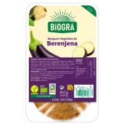 Burguer vegetal con seitán – berenjena Sorribas