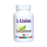 Vista delantera del l-Lisina 500 Mg 100 Cápsulas Sura Vitasan en stock