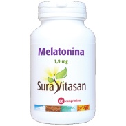 Vista principal del melatonina 60 comprimidos Sura vitasan