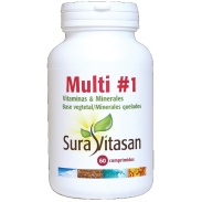 Vista delantera del multi 1 vitamins & minerals  60 comp Suravitasan en stock